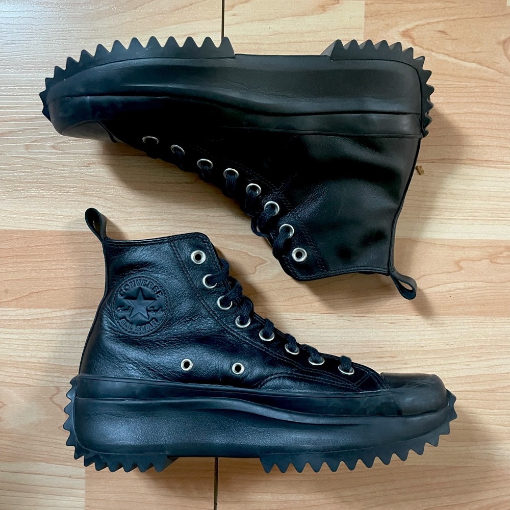 Leather Converse Run Star